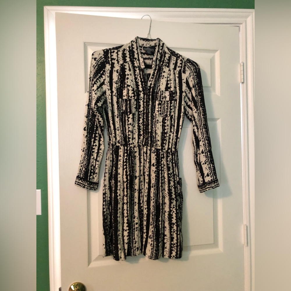Lightweight batik shirt dress
